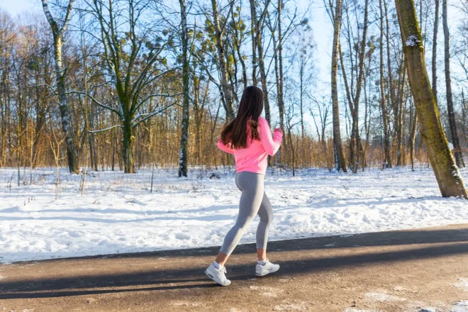 Joggen im Winter